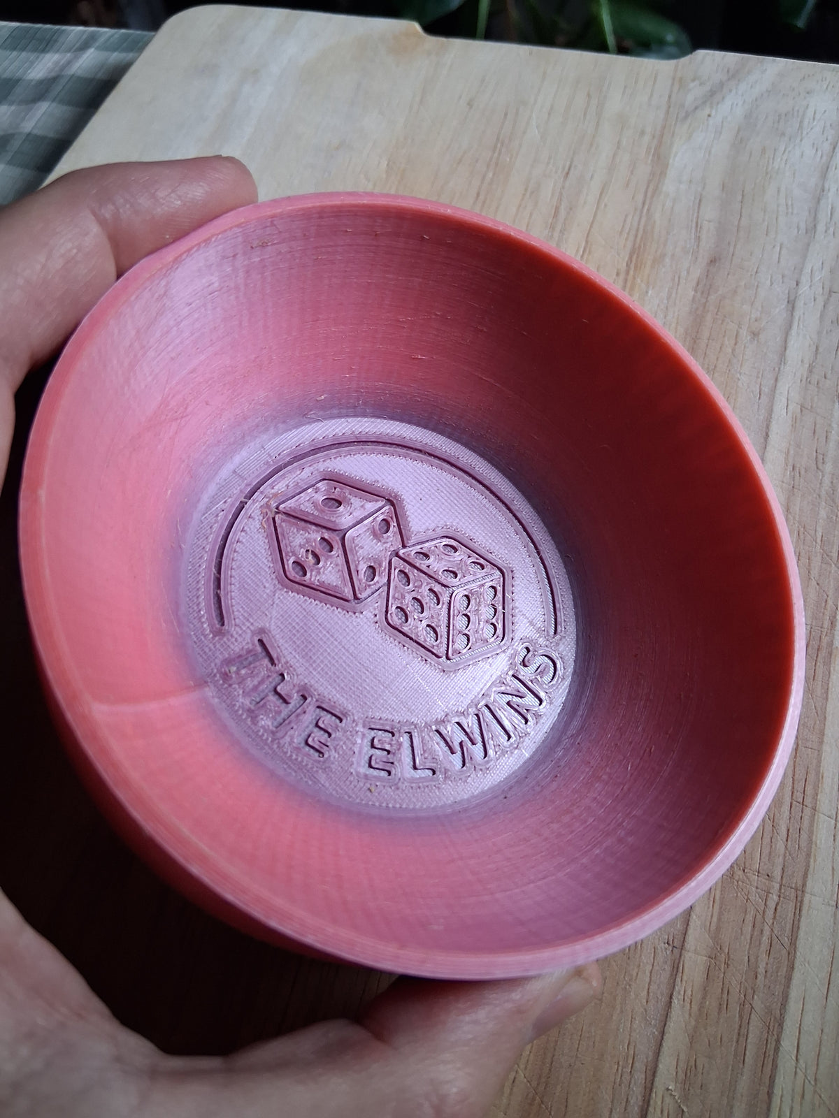 Custom dice bowl